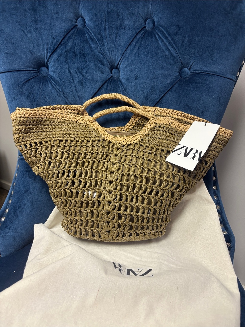 ZARA Crocheted Bag. NWT.